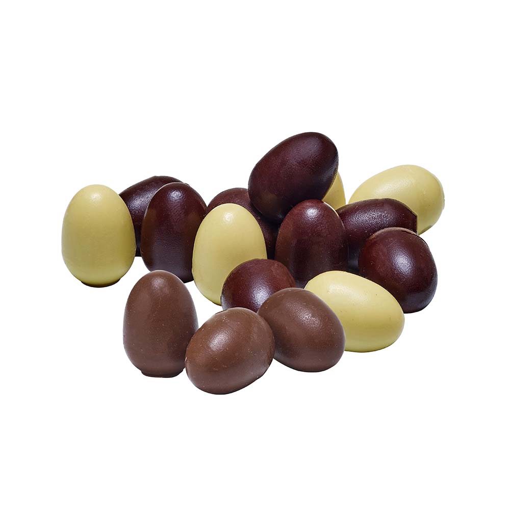 Belledonne Oeuf 3 chocolats coeur praliné amande-noisette vrac bio 1kg - 002701